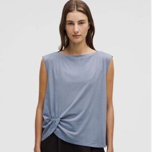 Lululemon Cotton-Blend Twist-Front Tank Top
Oasis Blue